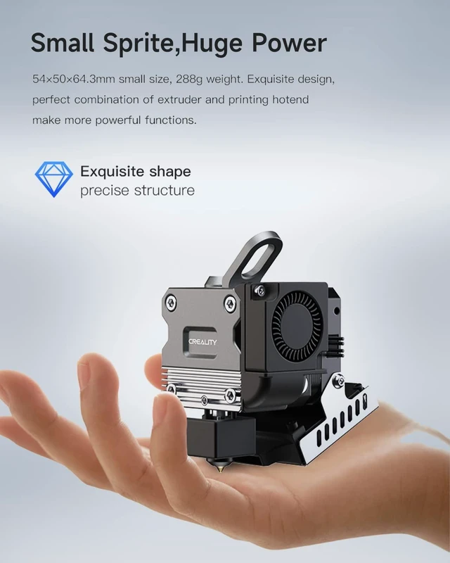 Alt view image 3 of 6 - Official CREALITY Sprite Extruder Pro, All Metal Direct Drive Extruder for Creality Ender-3 S1/Ender-3 S1 Pro/Ender-3 S1 Plus/CR-10 Smart Pro 3D Printers