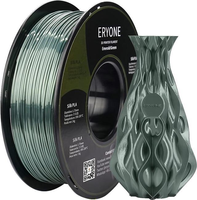 Eryone Silk PLA Filament 1.75mm, Silky Shiny 3D Printing Material