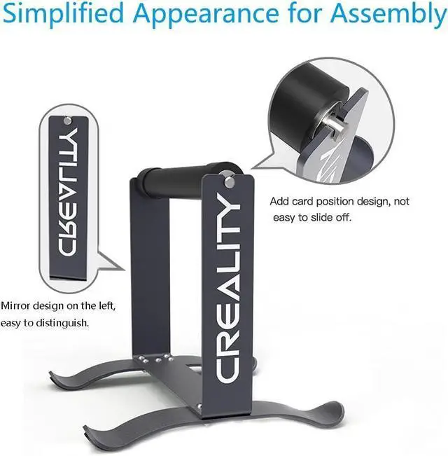 Alt view image 6 of 7 - Multi-Kilogram Spool Holder Filament Bracket Spool Metal Holder for PLA/ABS/TPU/Other 3D Printing Materials for Creality Ender3 Series/CR Series/CR-30 3D Printer, Welcome to consult