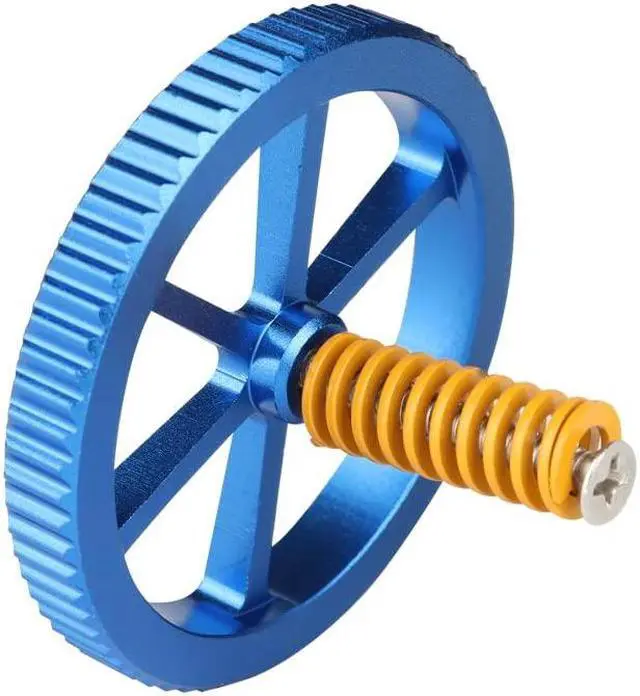 Alt view image 5 of 7 - IdeaFormer Upgraded 4pcs Blue Aluminum Hand Twist Leveling Nut,4pcs 20mmSprings,4pcs Screws, 4pcs Heatbed Silicone Leveling Column Mounts for Ender 3/3 Pro/3v2 3D Printer, Welcome to consult