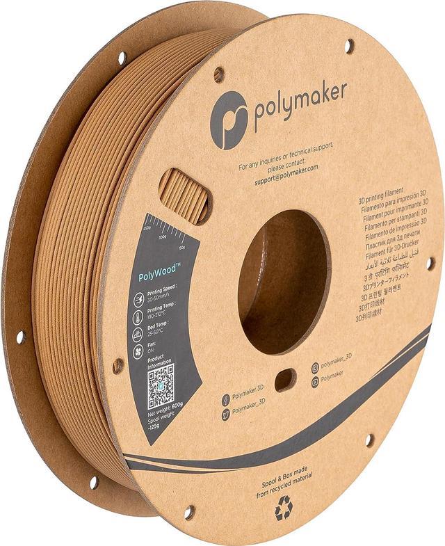 Polymaker Wood Minics PLA Filament 1.75mm 600g, Clog Free 3D Printer  Filament Wood - PolyWood 1.75