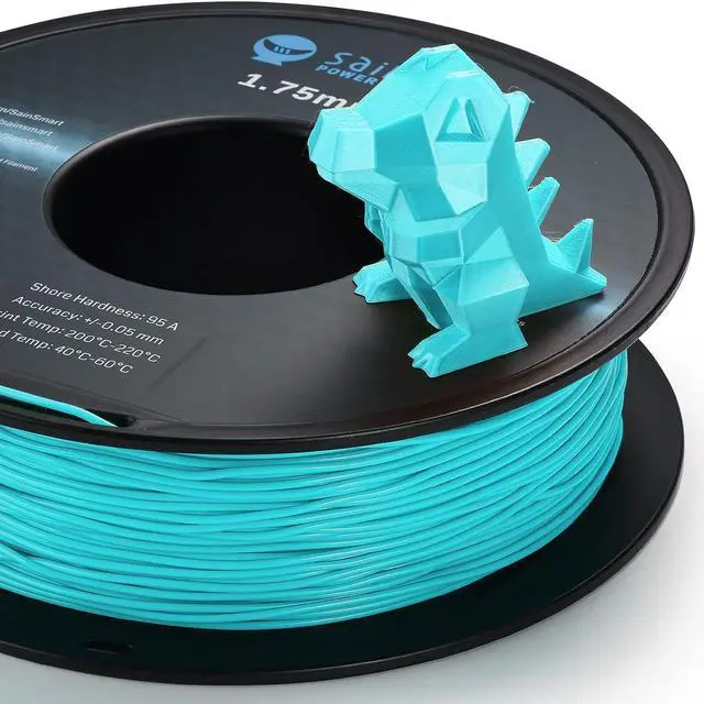 Alt view image 3 of 7 - SainSmart Neon Color TPU, 1.75mm Flexible TPU 3D Printer Filament 800g, Dimensional Accuracy +/- 0.05 mm, Neon Cyan, Welcome to consult