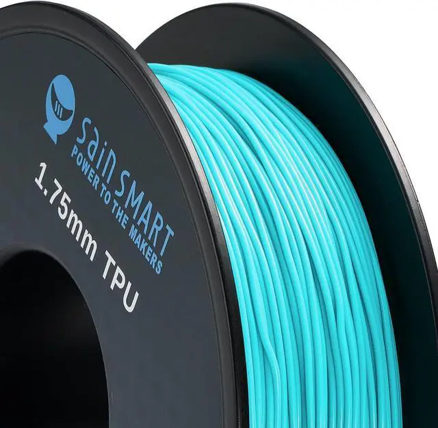 Alt view image 4 of 7 - SainSmart Neon Color TPU, 1.75mm Flexible TPU 3D Printer Filament 800g, Dimensional Accuracy +/- 0.05 mm, Neon Cyan, Welcome to consult