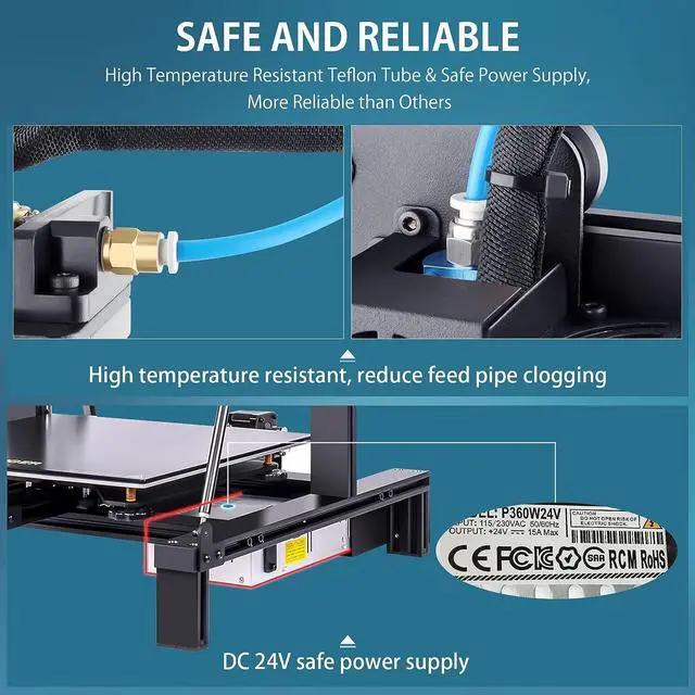 Alt view image 3 of 7 - Longer LK5 Pro 3D Printer, Large Build Size 11.8''(L) x11.8''(W) x15.7''(H), 90% Pre-Assembled, Silent Motherboard, FDM 3D Printers for DIY Home and School Printing, Welcome to consult