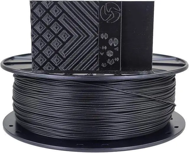 Main image of 3D Fuel Standard PLA+ 3D Printing Filament, Made in USA with Dimensional Accuracy +/- 0.02 mm, 1 kg 1.75 mm Spool (2.2 lbs) in Midnight Black, Welcome to consult