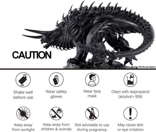 Alt view image 6 of 7 - 3D Printer Resin,10K Art-Engineering Toughness Non-Brittle New ABS-Like Resin for UV-Curing Photopolymer Rapid High Precision Low Odor LCD DLP SLA 405nm Resin (Black, 1000g)