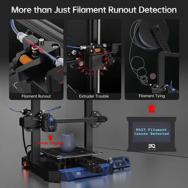 Alt view image 2 of 7 - BIGTREETECH Smart Filament Runout Sensor V2.0 BTT SFS Filament Detector to Detect Filament Break/Run Out/Jam/Tying for 1.75mm Filament Use with SKR Mini E3 V3.0, SKR 3, Manta E3EZ, Octopus Pro