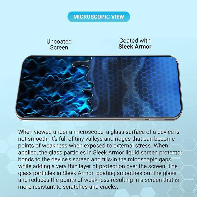 Alt view image 5 of 6 - Liquid Glass Screen Protector - Wipe On Scratch and Shatter Resistant Nano Protection for All Phones Tablets Smart Watches Universal