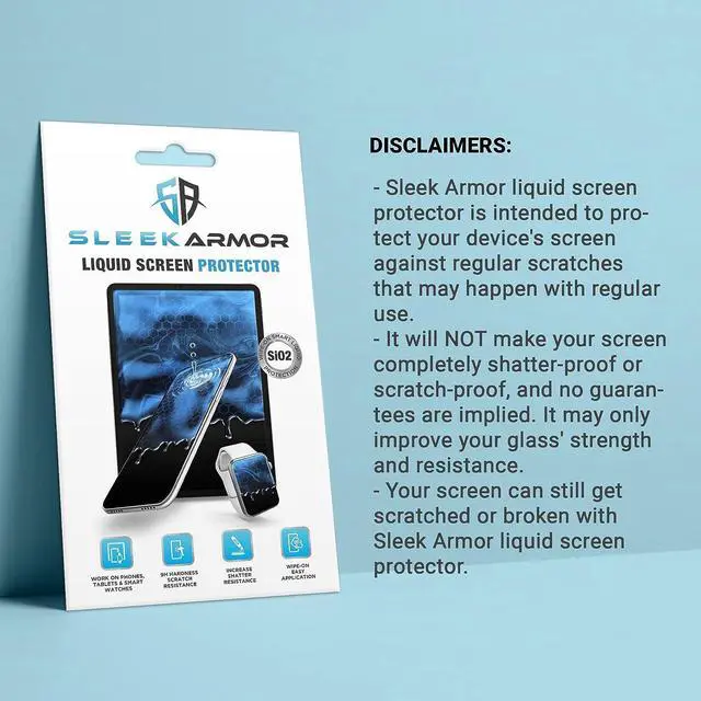 Alt view image 6 of 6 - Liquid Glass Screen Protector - Wipe On Scratch and Shatter Resistant Nano Protection for All Phones Tablets Smart Watches Universal