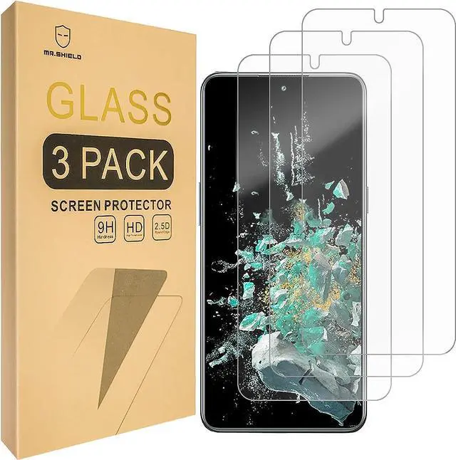 Main image of Mr.Shield [3-Pack] Designed For OnePlus 10T 5G [Tempered Glass] [Japan Glass with 9H Hardness] Screen Protector