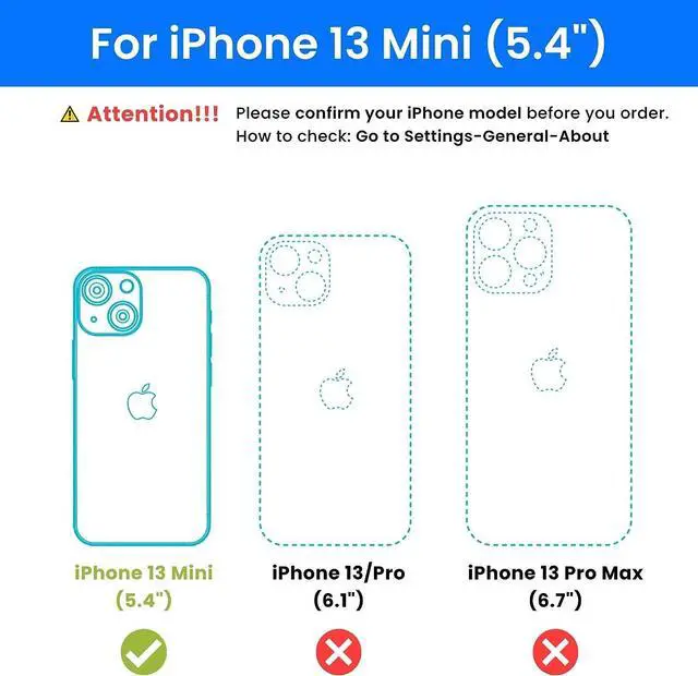 Alt view image 3 of 7 - Ocushield Anti Blue Light Tempered Glass Screen Protector for iPhone 13 Mini 5.4" - Protect Your Eyes, Reduce Migraines & Improve Sleep, Welcome to consult