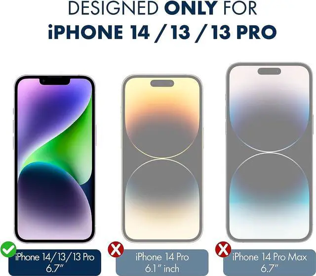 Alt view image 2 of 6 - ArmorSuit 2 Pack MilitaryShield Screen Protector Designed for iPhone 14 / iPhone 13/13 Pro Case Friendly HD Clear Film, Welcome to consult