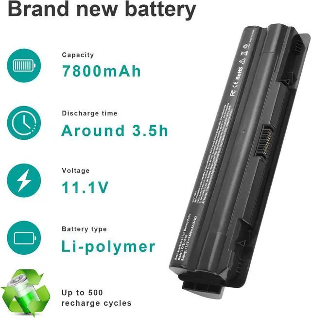 Alt view image 4 of 6 - Futurebatt Battery Compatible with Dell XPS 17 L701X/ L702X XPS 15 L501X/ L502X XPS 14 L401X J70W7 JWPHF R795X WHXY3