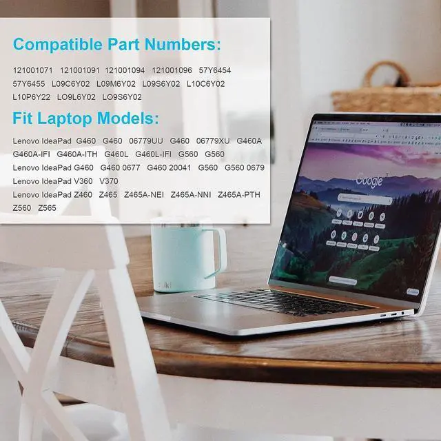 Alt view image 5 of 7 - Fancy Buying Laptop Battery for Lenovo IdeaPad G460 G565 G470 G475 G560 B570 G780 V360 V570 Z470 Z560 Z565 Z570 Z575 L09S6Y02 L09M6Y02 L09L6Y02 L10P6Y22 L09C6Y02 L10C6Y02 57Y6454