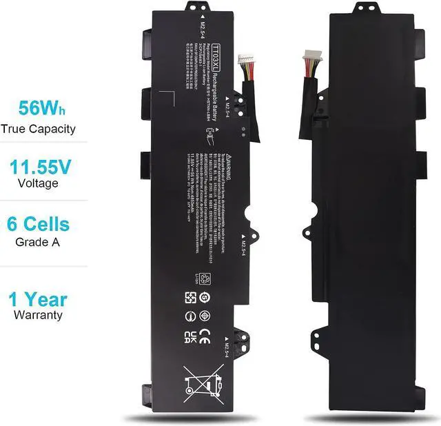 Alt view image 5 of 6 - TT03XL 933322-855 Laptop Battery Replacement for HP EliteBook 755 850 G5, 850 G6, ZBook 15U G5 G6 Series 932824-421 932824-1C1 932824-2C1 HSN-113C-5 HSTNN-LB8H HSTNN-DB8K HSTNN-UB7T TT03056XL 56Wh