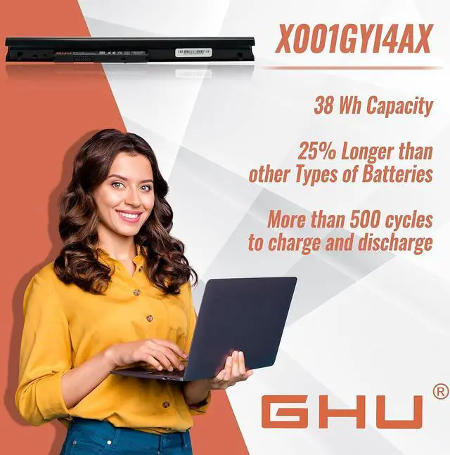 Alt view image 5 of 6 - GHU New Battery 38 WH 14.8V 2600mAh Replacement Battery for OA04 OA03 740715-001 746641-001 746458-421 HSTNN-LB5Y HSTNN-LB5S HSTNN-PB5Y Li-ion 4cell 0a03 0a04 250 G3 250 G2 255 G3 15-g020dx