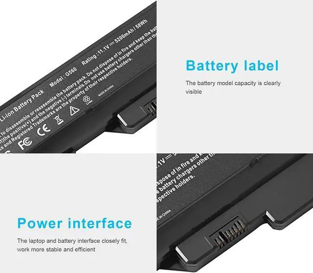 Alt view image 4 of 7 - Fancy Buying Laptop Battery for Lenovo IdeaPad G460 G565 G470 G475 G560 B570 G780 V360 V570 Z470 Z560 Z565 Z570 Z575 L09S6Y02 L09M6Y02 L09L6Y02 L10P6Y22 L09C6Y02 L10C6Y02 57Y6454
