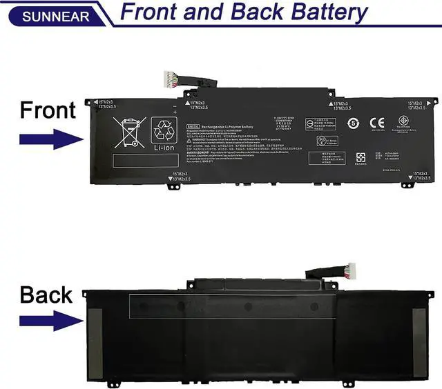 Alt view image 3 of 6 - SUNNEAR BN03XL Laptop Battery Replacement for HP Envy 13 13-ba 13-AR 13-AY Envy X360 15 2020 15-ED 15M-EE 15M-EE0013DX 15M-EE0023DX Series Notebook HSTNN-DB9N L73965-271 L76985-271 L77034-005 51Wh