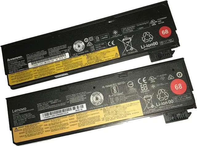 Alt view image 3 of 5 - LENOVO 11.4V 24Wh 68 3-Cell Battery 0C52861 45N1124 45N1775 45N1126 45N1127 For Lenovo ThinkPad X240 X240S X250 X260 X270 T440 T440S T450 T450S T460 T460P T470P T550 T560 W550 L450 L460 Laptops