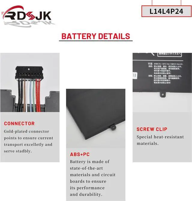 Alt view image 5 of 7 - L14L4P24 L14M4P24 Laptop Battery for Lenovo Yoga 900 900-13ISK 900-131SK 900-13ISK2 900-IFI 900-ISE Yoga 3 Pro 4Pro 4 Pro 900 900-13ISK 80MK 80SD 900-13ISK2 80UE Series 5B10H43261 5B10H55224 7.5V 66Wh