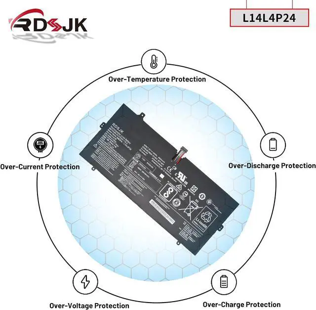 Alt view image 6 of 7 - L14L4P24 L14M4P24 Laptop Battery for Lenovo Yoga 900 900-13ISK 900-131SK 900-13ISK2 900-IFI 900-ISE Yoga 3 Pro 4Pro 4 Pro 900 900-13ISK 80MK 80SD 900-13ISK2 80UE Series 5B10H43261 5B10H55224 7.5V 66Wh