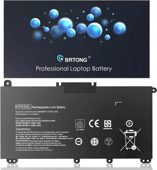Alt view image 2 of 6 - HT03XL Laptop Battery for HP Pavilion 14-DK 14-DF 14-CF 14-CE 15-da0xxx 15-cs0xxx 15-DB 15-CW 15-CR Series 15-CS0053CL 15-DA0014DX 15-DW0033NR HT03041XL HSTNN-DB8R HSTNN-UB7J L11421-2C2 L11421-542