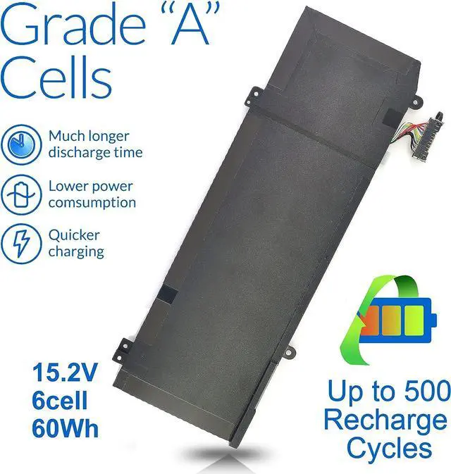 Alt view image 2 of 6 - 1F22N Laptop Battery for Dell Alienware M15 R1 2018, Alienware M17 R1 2019, for Dell G5 15 5590, G7 7590, G7 7790 Series, P79F P79F001 P37E P37E001 01F22N 06YV0V 6YV0V 8622M 08622M 0JJPFK JJPFK