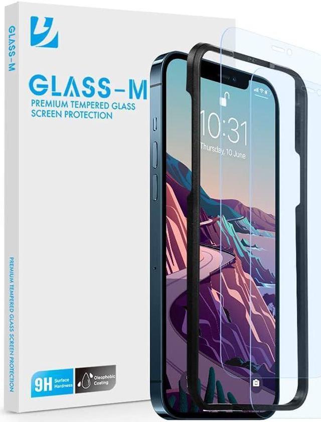 GLASS M 2 Pack Anti Blue Light Screen Protector for iPhone 12