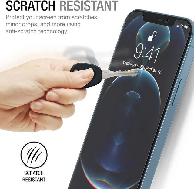 Alt view image 5 of 7 - XDesign Glass Screen Protector Designed for iPhone 12/12 Pro 2020 6.1-inch (3-Pack) Tempered Glass, 3 Pack, Slim Fit Series, Welcome to consult