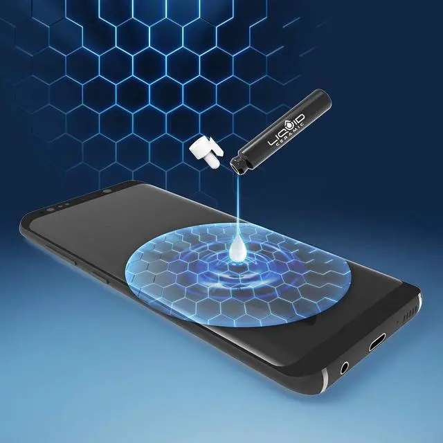 Alt view image 2 of 6 - LIQUID CERAMIC Glass Screen Protector Scratch and Shatter Resistant Wipe On Nano Protection for All Phones Tablets Smart Watches for Up To 4 Devices - Bottle, Welcome to consult