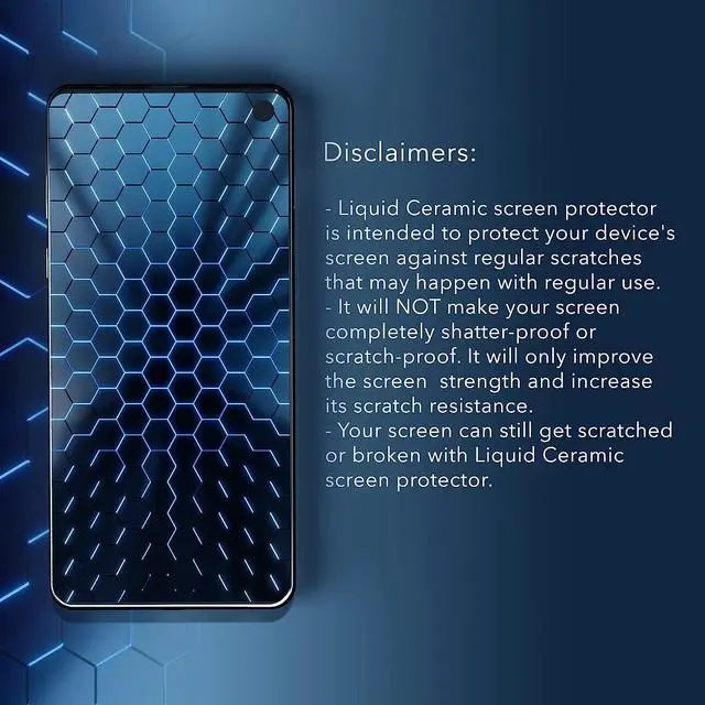 Alt view image 6 of 6 - LIQUID CERAMIC Glass Screen Protector Scratch and Shatter Resistant Wipe On Nano Protection for All Phones Tablets Smart Watches for Up To 4 Devices - Bottle, Welcome to consult
