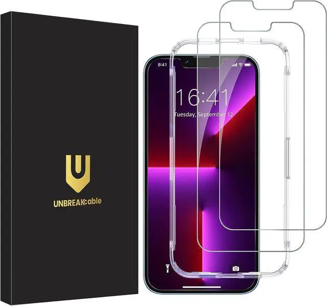 Main image of 2-Pack Screen Protector for iPhone 14 Plus/iPhone 13 Pro Max Double Shatterproof Tempered Glass [Easy Installation] [9H Hardness] [99.99% HD Clear] [Case Friendly] for iPhone 6.7 inch