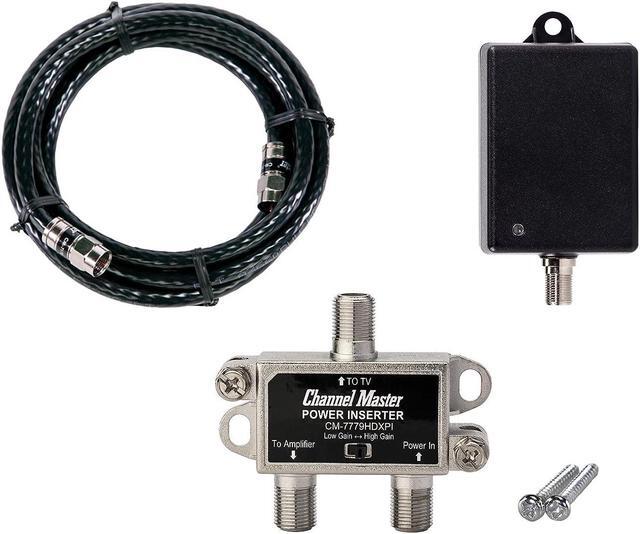 Alt view image 6 of 7 - Channel Master CM-7779HD PreAmp 1 TV Antenna Amplifier with 5G LTE Filter, Adjustable Gain Preamplifier - Professional-Grade Signal Booster, Welcome to consult