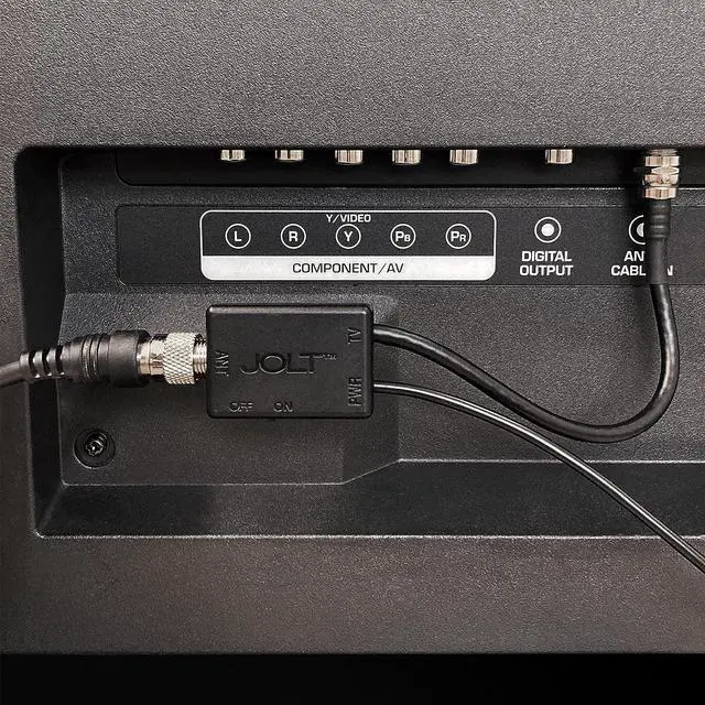 Alt view image 5 of 5 - Jolt Switch USB in-Line Amplifier for TV Antenna - w/ 6 ft. USB Cable, Coaxial Cable, USB Power Adapter (Black), Welcome to consult