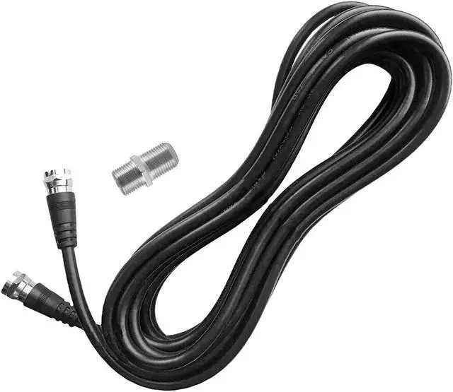 Alt view image 2 of 6 - EleMiniKin TV Antenna Extention Coaxial Cable (15 feet) with Coupler - Digital Audio Video Coax Cable Cord for HDTV, CATV, Cable Modem, Satellite Receivers, Welcome to consult