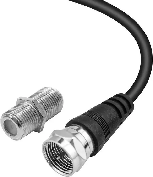 Alt view image 4 of 6 - EleMiniKin TV Antenna Extention Coaxial Cable (15 feet) with Coupler - Digital Audio Video Coax Cable Cord for HDTV, CATV, Cable Modem, Satellite Receivers, Welcome to consult