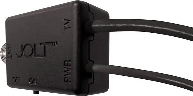 Alt view image 4 of 5 - Jolt Switch USB in-Line Amplifier for TV Antenna - w/ 6 ft. USB Cable, Coaxial Cable, USB Power Adapter (Black), Welcome to consult