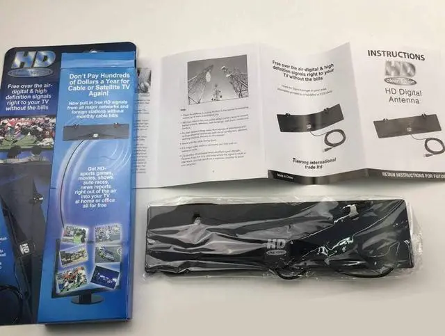 Alt view image 4 of 5 - HD Clear TV HD Clear Vision TV Receiver Indoor TV Digital Antenna Free HDTV Indoor TV Free HD Signal Digital Antenna Free Television Digital Indoor Antenna As Seen On TV,Window Wall Mounted