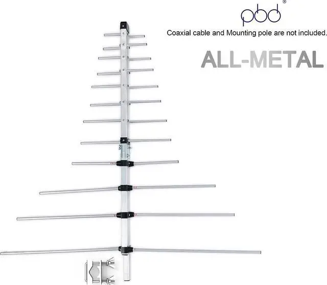 Alt view image 7 of 7 - PBD Outdoor Antenna Yagi Satellite HD Antenna - Attic or Roof Mount TV Antenna, RV Antenna for Camping, Long Range Digital OTA Antenna for Clear Reception, 4K 1080P, All Metal, Welcome to consult