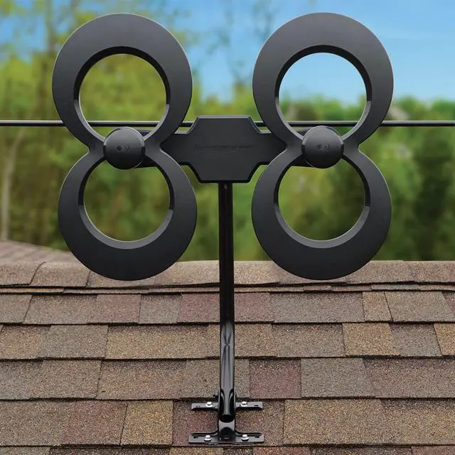 Alt view image 5 of 7 - ClearStream MAX-V PRO Indoor Outdoor TV Antenna, UHF VHF, Multi-Directional, 70+ Mile Range, 4K 8K UHD, NEXTGEN TV  w/Wall Bracket