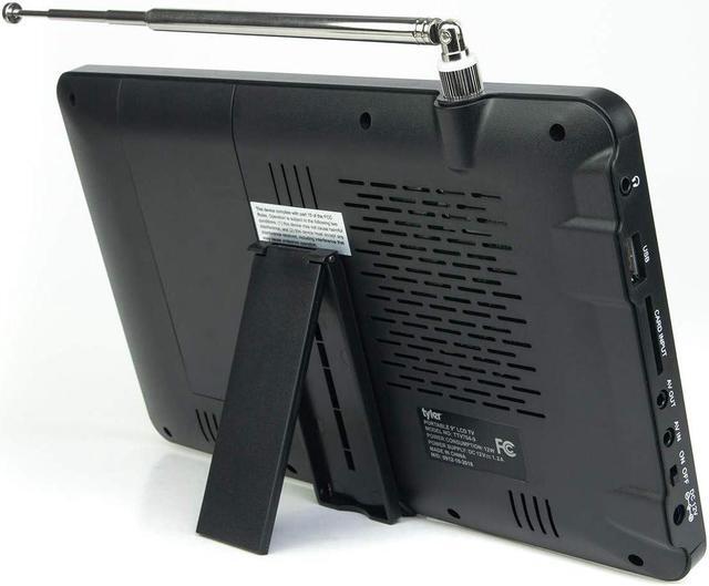 Alt view image 5 of 7 - Tyler 9" Portable TV LCD Monitor Rechargeable Battery Powered Wireless Capability HD-TV, USB, SD Card, AC/DC, Remote Control Built in Stand Small for Car Kids Travel, Welcome to consult