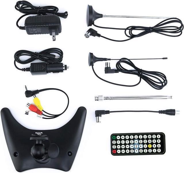 Alt view image 6 of 7 - Tyler 9" Portable TV LCD Monitor Rechargeable Battery Powered Wireless Capability HD-TV, USB, SD Card, AC/DC, Remote Control Built in Stand Small for Car Kids Travel, Welcome to consult
