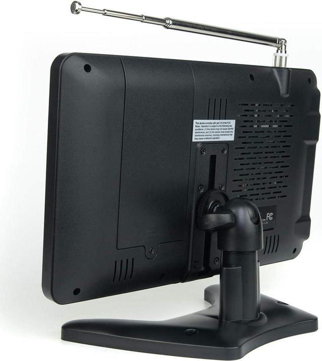 Alt view image 4 of 7 - Tyler 9" Portable TV LCD Monitor Rechargeable Battery Powered Wireless Capability HD-TV, USB, SD Card, AC/DC, Remote Control Built in Stand Small for Car Kids Travel, Welcome to consult