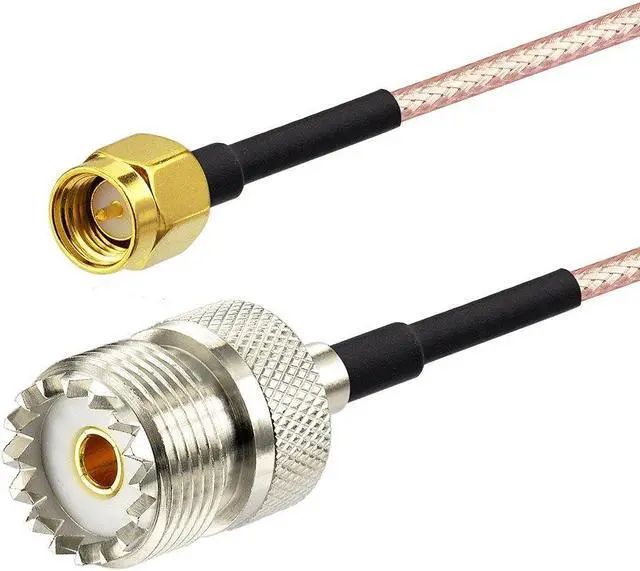 Alt view image 2 of 6 - Superbat SMA Male to SO239 RF Coaxial Coax Cable 20inches + 3pcs Adapter Kit, SMA to UHF Cable + SMA to SO239/PL259 Adapter Kit for RF Applications/CB Radio/Handheld Radio Antenna/Walkie Talkie etc