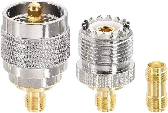 Alt view image 4 of 6 - Superbat SMA Male to SO239 RF Coaxial Coax Cable 20inches + 3pcs Adapter Kit, SMA to UHF Cable + SMA to SO239/PL259 Adapter Kit for RF Applications/CB Radio/Handheld Radio Antenna/Walkie Talkie etc