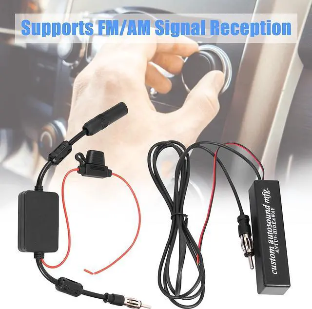 Alt view image 4 of 6 - KSaAuto 12V Universal Car Antenna Booster Stereo FM AM Radio Signal Amplifier Amp for Car Vehicle Truck SUV Boat Marine UTV RV Accessories FM Amplifier Audio Radio Stereo Media Head Unit Receiver