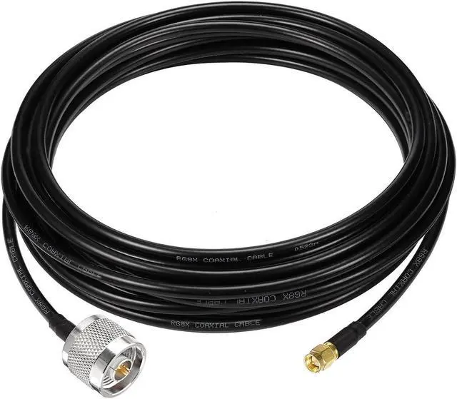 Main image of Superbat SMA to N Cable 25ft Low Loss N Male to SMA Male Cable RG8x Cable 50 Ohm for 3G/4G LTE/5G/WiFi/GPS ADS-B Radio Antenna Router Modem or Surge Arrester Use etc., Welcome to consult