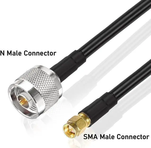 Alt view image 2 of 7 - Superbat SMA to N Cable 25ft Low Loss N Male to SMA Male Cable RG8x Cable 50 Ohm for 3G/4G LTE/5G/WiFi/GPS ADS-B Radio Antenna Router Modem or Surge Arrester Use etc., Welcome to consult
