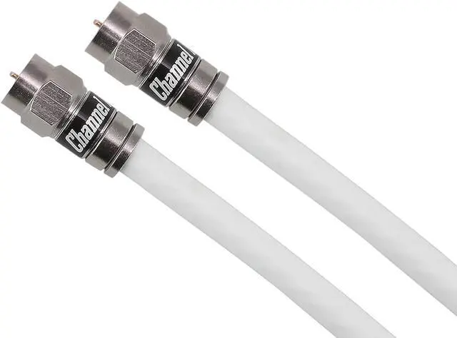 Main image of Channel Master CM-3712 RG-6 Coaxial Cable with F-Type Weatherproof Compression Connectors - 75 FT White, Welcome to consult