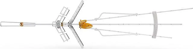 Alt view image 3 of 7 - Televes 148383 DAT BOSS Mix LR Antenna W/Preamp Long Range Low-VHF/High-VHF/UHF Repack Ready. Upgraded Low VHF Version of The 149884, Silver/Yellow, Welcome to consult